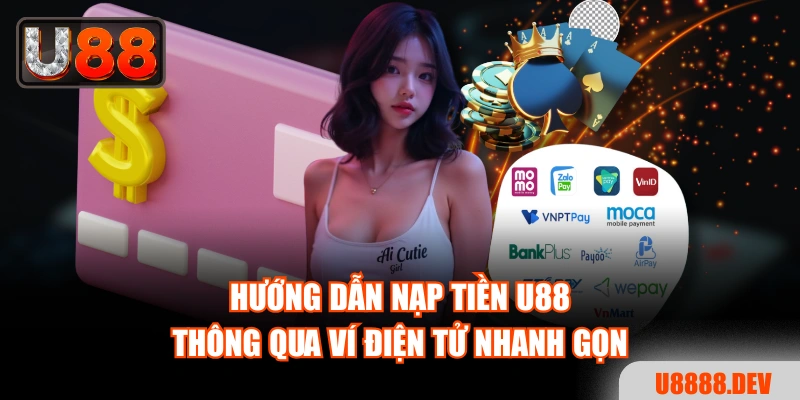 Hướng dẫn nạp tiền U88 thông qua ví điện tử nhanh gọn